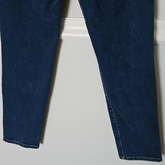 H&M Mom Jeans Ultra High Waist &Denim Blue 4 Button Fly - Picture 6 of 13